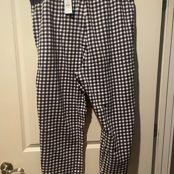Draper James Navy Gingham Sweatpants - Picture 3 of 7